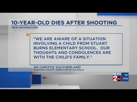 10-year-old dies after shooting in Dickson County