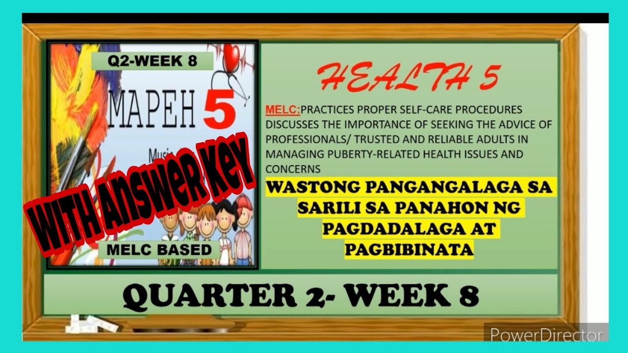 MAPEH 5(HEALTH) | WASTONG PANGANGALAGA SA SARILI SA PANAHON NG PAGDADALAGA AT PAGBIBINATA