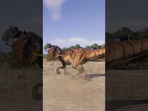 Carnoraptor vs Compsognathus - JWE2 (mod)