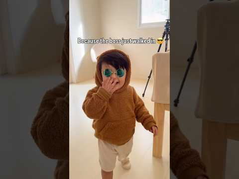 Because the boss just walked in 😎 #BabyBoss  #StylishKid #TeddyVibes  #CoolBaby #BabyModel #kiarash