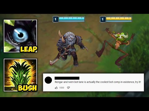 WE TURNED BOT LANE INTO LEAP FROG WITH THIS AMAZING COMP (BUSHES EVERYWHERE)
