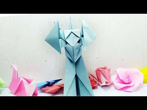 image-Can you make an origami robot with Sharpie markers? 