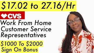 CVS Hiring Work From Home Customer Service Representatives