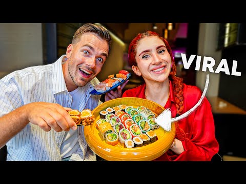 Ich teste das VIRALE SUSHI von MIKASA 🍣🤔 (All You Can Eat)