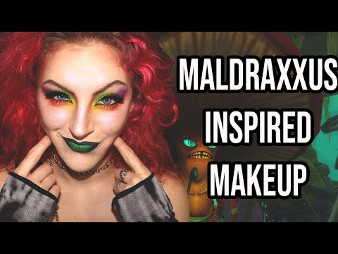 ☣ Maldraxxus Inspired Makeup + Lore Chit Chat! | Mycorrhizal Makeup