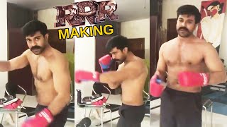 RRR Ram Charan Making Video|RRR Ram Charan Boxing Practice Video|RRR Ram Charan Behind The Scenes