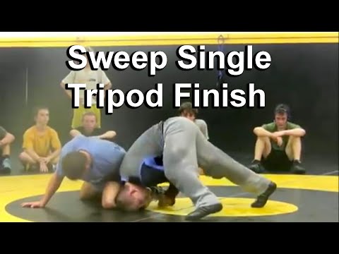 Sweep Single to Tripod Finish - Cary Kolat Wrestling Moves