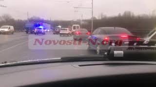 Утром в Николаеве на Ингульском мосту возникла огромная пробка из-за ДТП (видео)