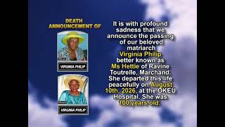 Virginia Philip ~ Short Obituary