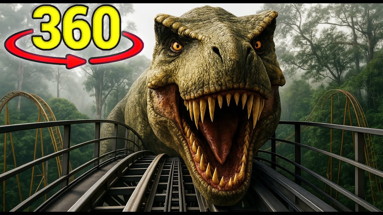 360° Dinosaur Roller Coaster Ride 2 – Epic VR Jurassic World Adventure
