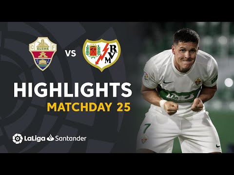 Resumen de Elche CF vs Rayo Vallecano (2-1)