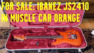 Video thumbnail for SOLD: Ibanez JS 2410 Joe Satriani Signature in Muscle Car Orange by Chad Etchison