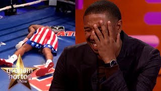 Michael B. Jordan Took A REAL PUNCH From Tony Bellew in Creed! | The Graham Norton Show