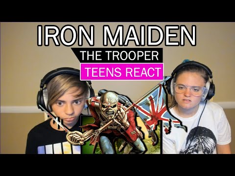Teens Reaction - Iron Maiden ( The Trooper ) | METAL MONDAY