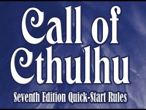 Lets Make a Character episode 4: Call of Cthulhu 7th Edition