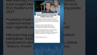 Istana Respons Rencana Menkeu Purbaya Redenominasi Rp 1000 Jadi Rp 1: Masih Jauh