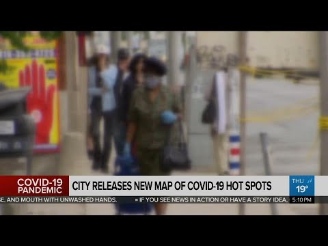 City releases new map of COVID-19 hot spots