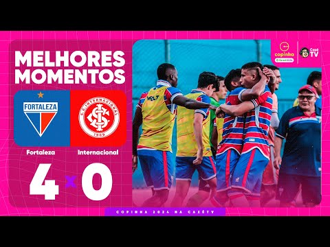 Gols e lances de Fortaleza x Internacional