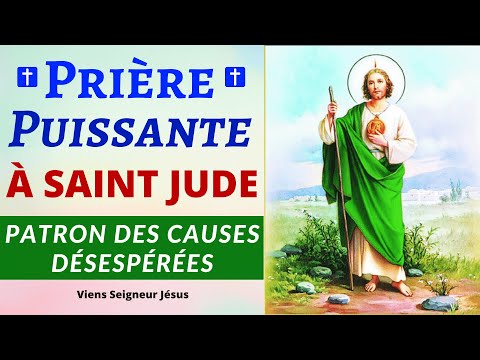 PUISSANTE Prière à SAINT JUDE Patron des causes désespérées 🙏 Prière POUR UN MIRACLE