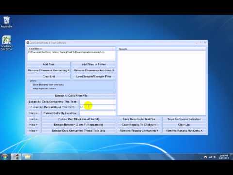 Excel Extract Data & Text Software