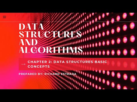 Data Structures And Algorithms Chapter 2 Data Structures Basic Concepts