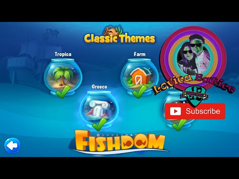 Fishdom - First World - Classic Themes - Tropica, Greece, Farm and Pirate Ship - All Decorations
