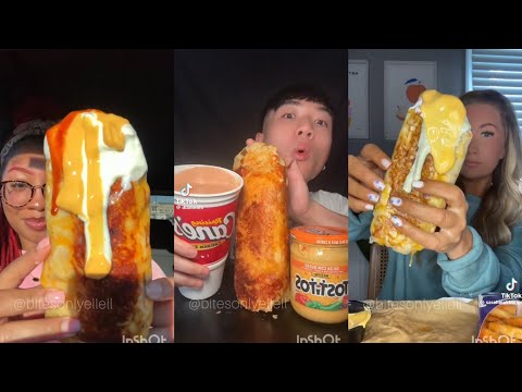 Grilled Cheese Burrito Taco Bell Mukbang TikTok Compilation