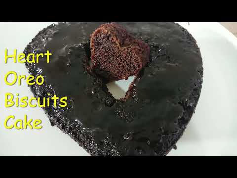 Easy Valentines Heart Cake ||Oreo Cake
