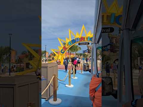 Thumbnail for Riding the tram to the entrance of Celebration Key #cruise Carnival Freedom