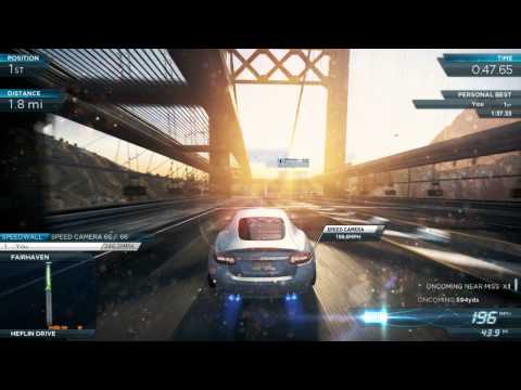 NFS Most Wanted 2012: "Burning Rubber" 1:29.56 / 1:28.13 - Jaguar XKR & Porsche Panamera Pro Mods