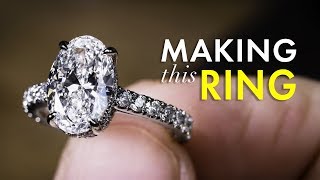 Platinum Diamond Ring - How They Are Made by Hand