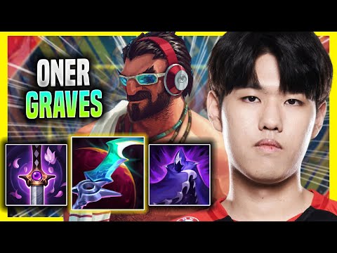 ONER DESTROYING WITH GRAVES! - T1 Oner Plays Graves JUNGLE vs Taliyah! | Season 2022