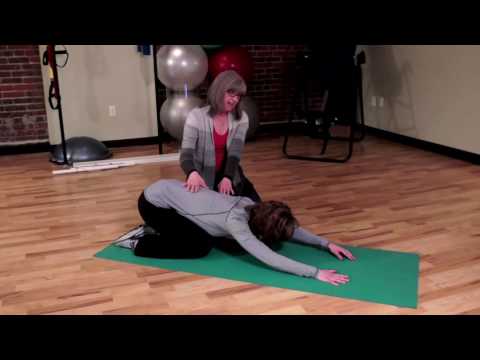 Modified Child's Pose Stretch