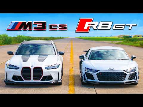 출력이 가장 높은 BMW M3 vs 아우디 R8 GT - 드래그 레이스!