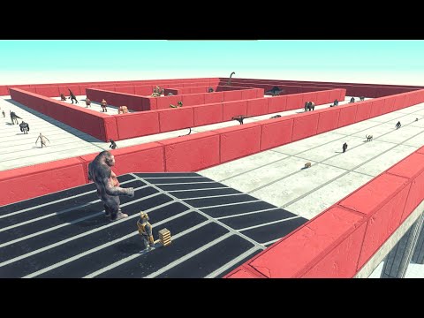 Impossible Maze - Goro The Giant And Ghor Hammer ARBS | Animal Revolt Battle Simulator