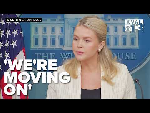 'We're moving on': Karoline Leavitt doubles down on Trump's innocence in Epstein case