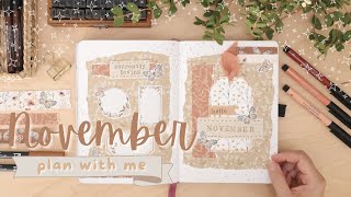 November Bullet Journal Setup | Feat. Julia Dreams Co. Digital Papers | Fall Creative Journaling