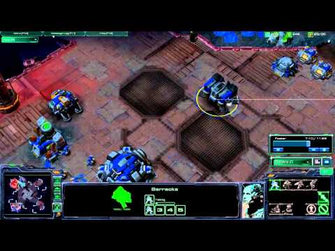 SC2 TvT Fast Banshee Harassment vs Proxy Barracks
