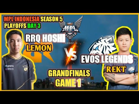 GRANDFINALS🏆| GAME 1 |  RRQ HOSHI VS EVOS LEGENDS | MPLID SEASON 5 | PLAYOFFS DAY 3