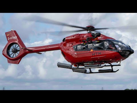 HTM Helicopters | Landung H145 D-HTMB nach Offshoreflug | Flugplatz Norden-Norddeich