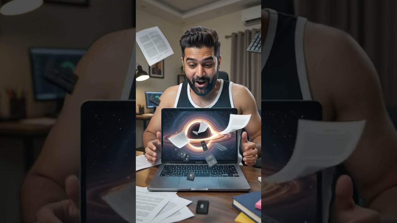 I Got Sucked Into My Laptop! 💻🕳️ #Shorts
