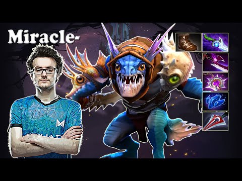 Miracle - Slark Safelane with Gh Io | Dota 2 7.31b Gameplay
