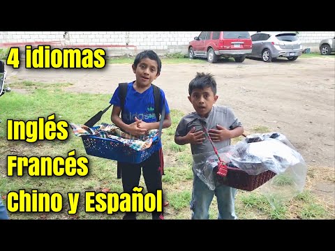 He is 11 years old and knows 4 languages. This is how he sells to the Americans.