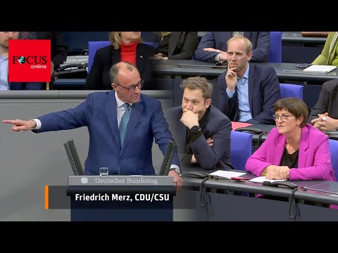 Als Esken mitten in Merz' Rede dazwischenruft, wird der CDU-Chef richtig sauer