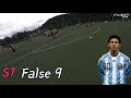 Footballer False 9 striker eye view