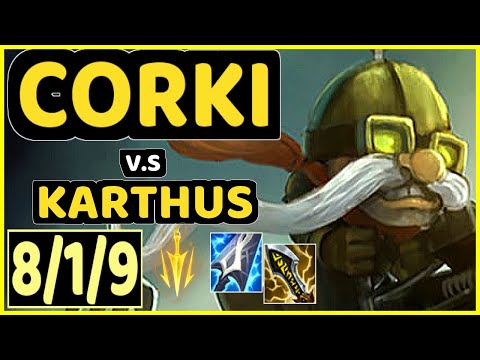 NEMESIS (CORKI) vs KARTHUS - 8/1/9 KDA MID CHALLENGER GAMEPLAY - EUW