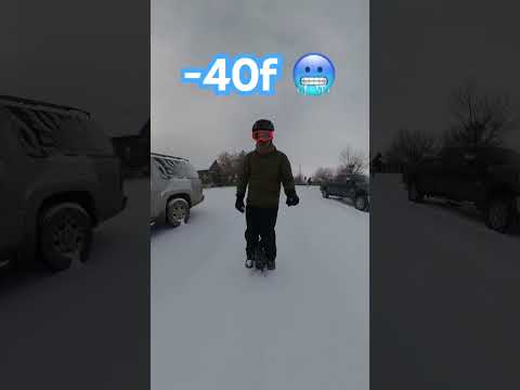 Can a EUC be ridden in the cold? #euc #snow #pev #electric unicycle #euclife #ev #cold #montana