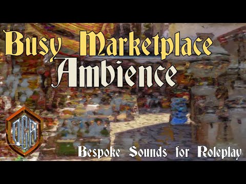 Busy Market Ambience | Leilon Market | Sounds of the Sword Coast | D&D