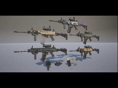 UE4 : Animated  Assault Rifle №67017