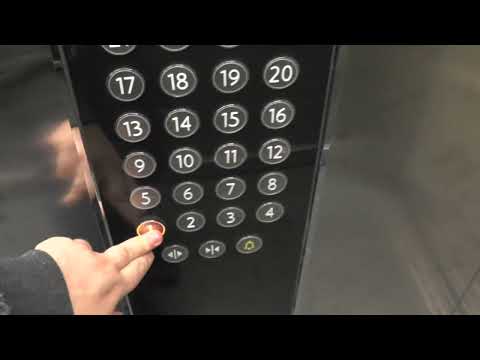 2014 KONE MonoSpace High-rise MRL-Traction Elevators @ Sjöviksbacken 5, Stockholm, Sweden!